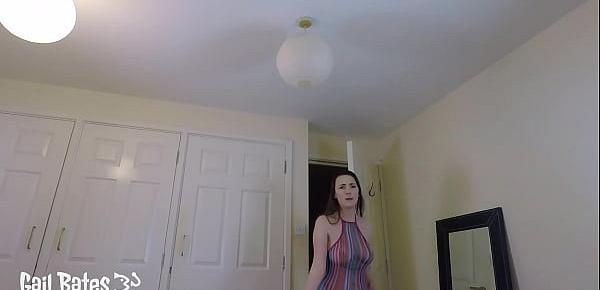  Trailer step-sister cock-tease shares a room with step-brother and accidentally cums inside her